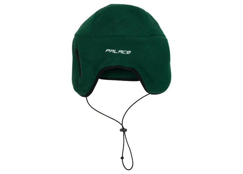 Palace Polar Fleece Flap Hat Green