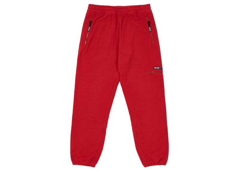 Palace Polar Fleece Outer Joggers Red