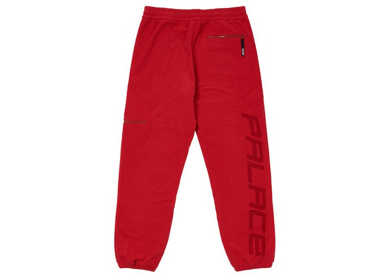 Palace Polar Fleece Outer Joggers Red