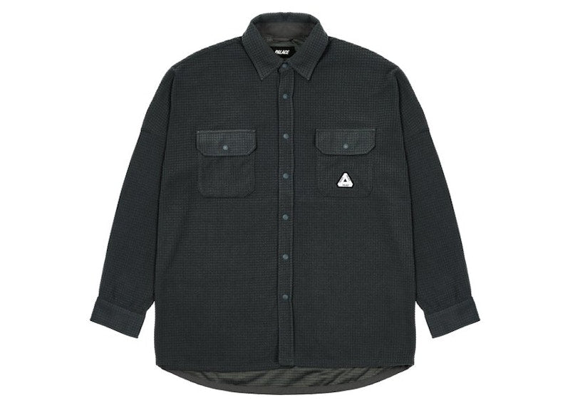 Palace Polar Grid Overshirt Black