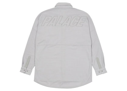 Palace Polar Grid Overshirt White