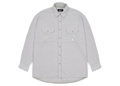 Palace Polar Grid Overshirt White