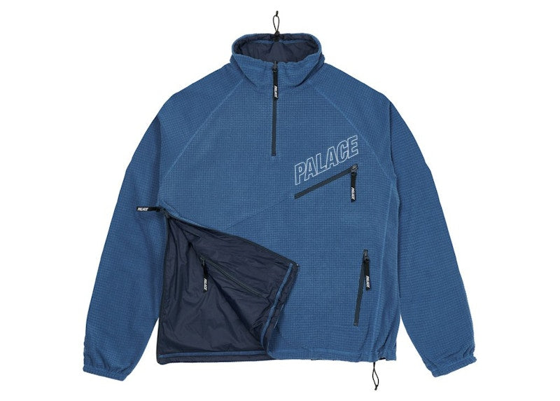 Palace Polar Grid Reverse Jacket Navy