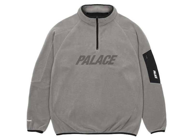 Palace Polartec 1/4 Zip Grey