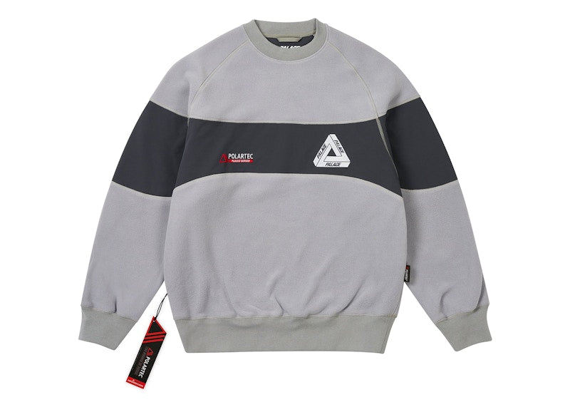 Palace Polartec 200 Crew Grey
