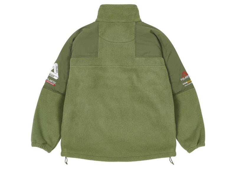 Palace Polartec Double Zip Funnel Olive