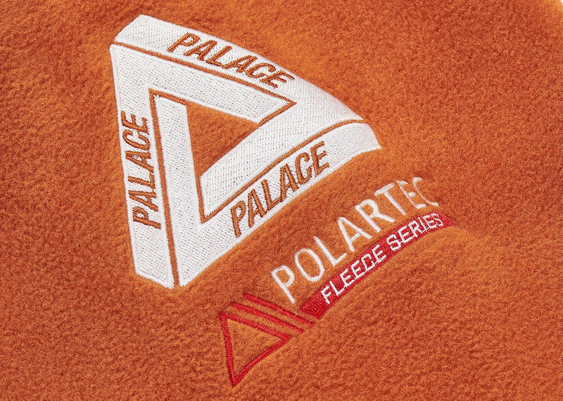 Palace Polartec Duo Fleece Jacket Burnt Orange