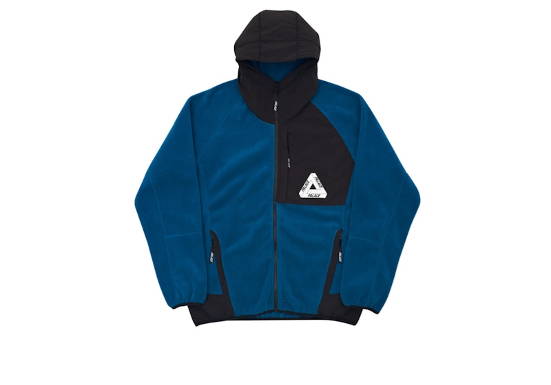 Palace Polartec Flee Hooded Morrocan Blue