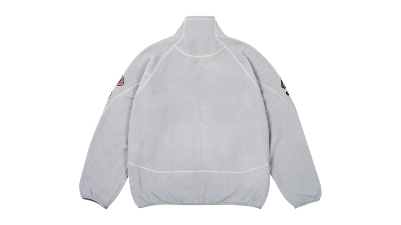 Palace Polartec Full Zip Funnel Concrete Grey