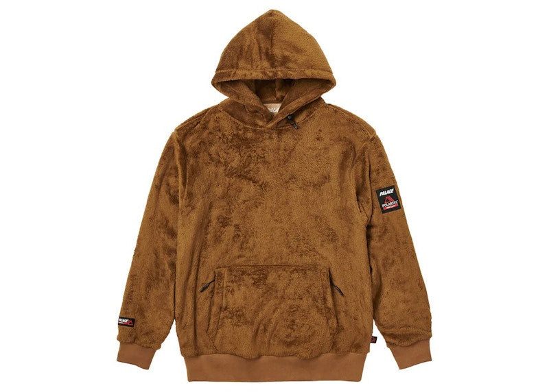 Palace Polartec High Loft Hood Brown