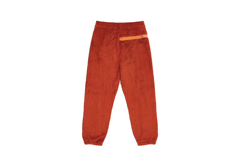 Palace Polartec High-Loft Teddy Fleece Joggers Pumpkin