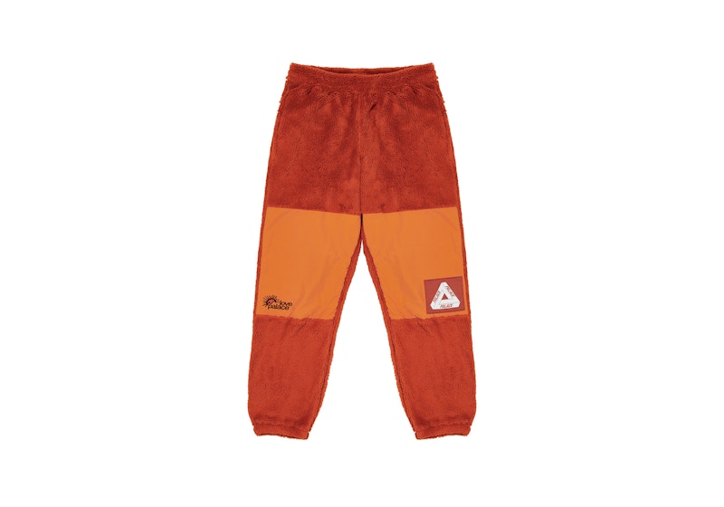Palace Polartec High-Loft Teddy Fleece Joggers Pumpkin