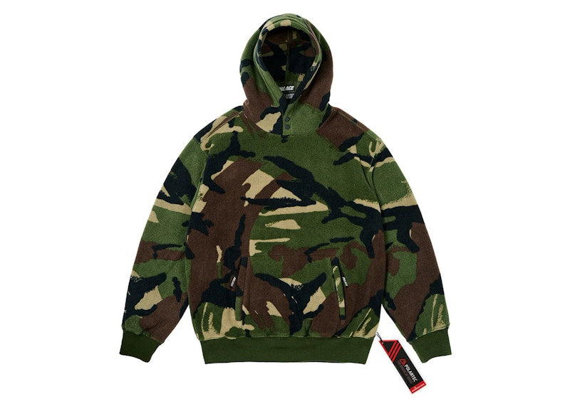 Palace Polartec Lazer Hood Woodland DPM