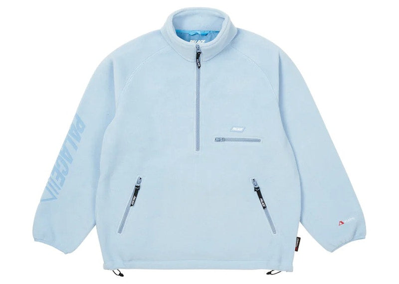 Palace Polartec Lazer Outer 1/2 Zip Light Blue