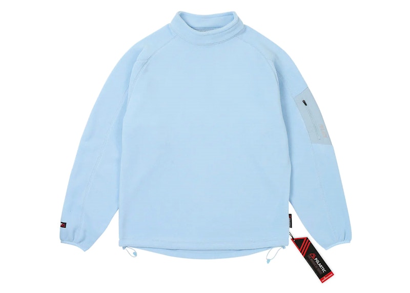 Palace Polartec Mock Neck Light Blue