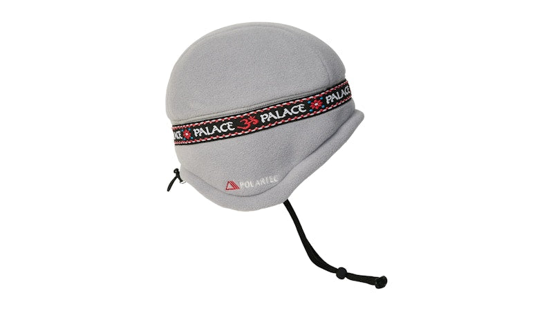 Palace Polartec Om Earflap Beanie Grey
