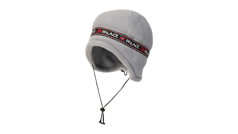 Palace Polartec Om Earflap Beanie Grey