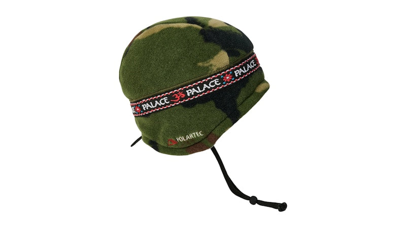 Palace Polartec Om Earflap Beanie Woodland DPM
