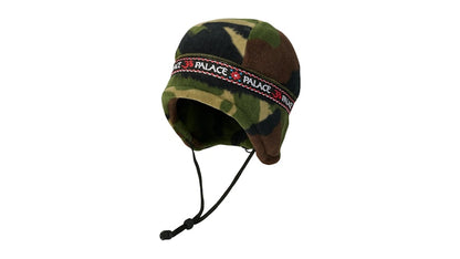 Palace Polartec Om Earflap Beanie Woodland DPM