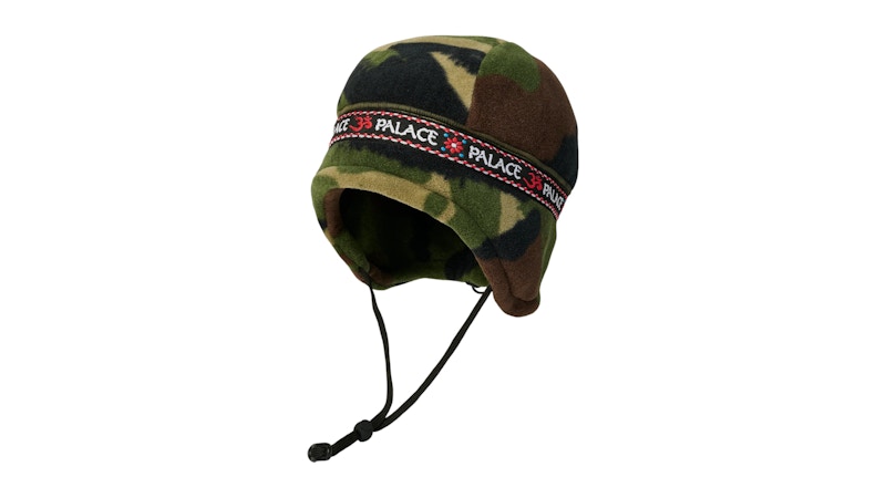 Palace Polartec Om Earflap Beanie Woodland DPM