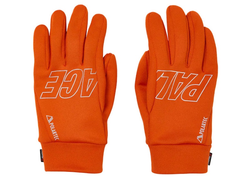 Palace Polartec Powerstretch Gloves Orange