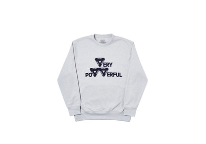 Palace Power Crew Grey Marl