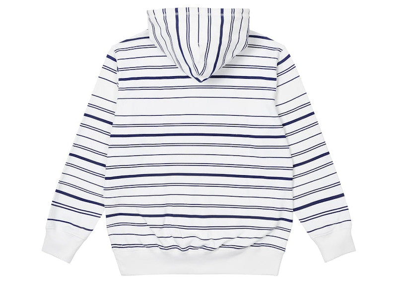 Palace Printed Stripe Hood White