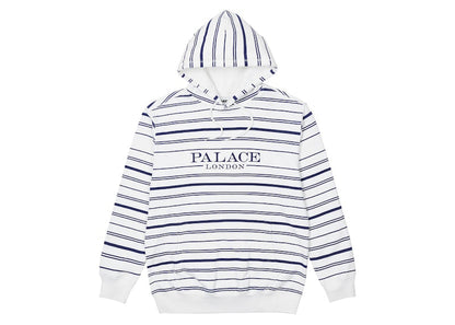 Palace Printed Stripe Hood White