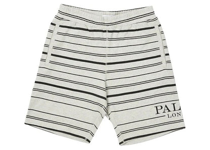 Palace Printed Stripe Shorts Grey Marl