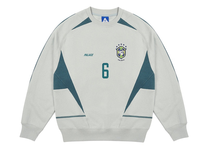 Palace Pro Team 02 Crew Light Gray