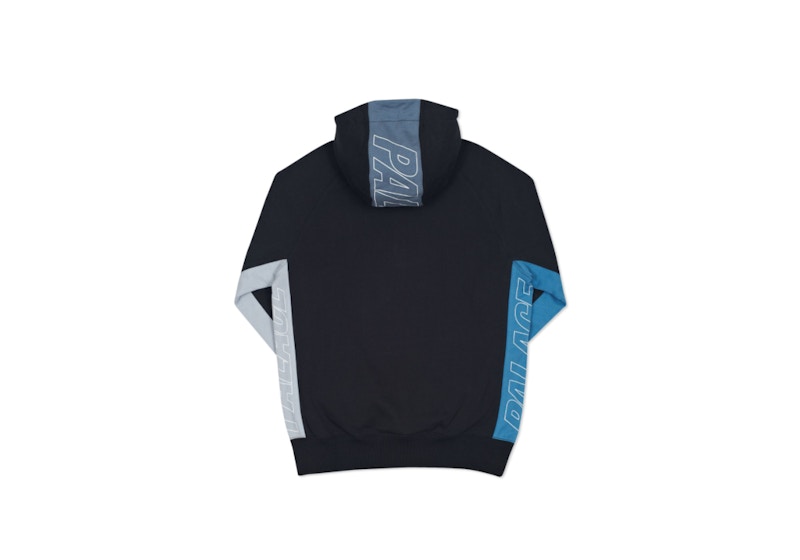 Palace Quarter Zip Hood Black