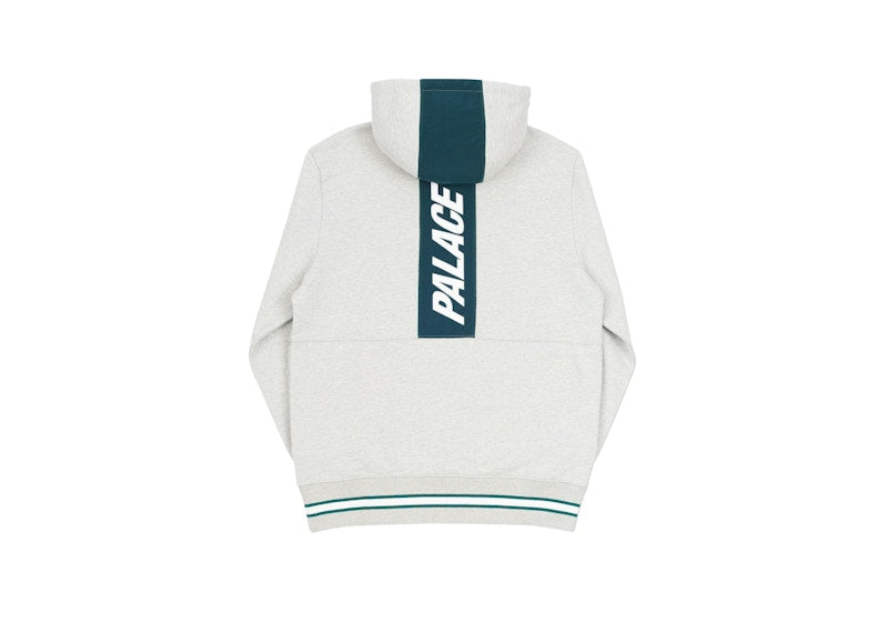 Palace Quicker Shell Hood Grey Marl
