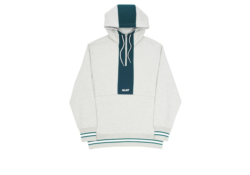 Palace Quicker Shell Hood Grey Marl