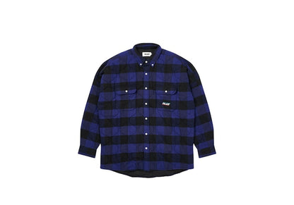 Palace Quilt Mit Plaid Shirt Blue