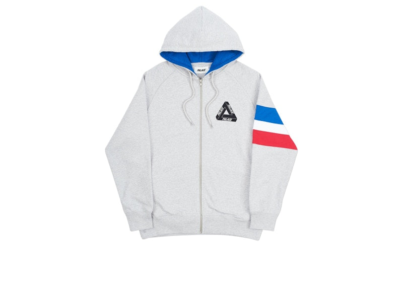 Palace Ragu Zip Hood Grey Marl