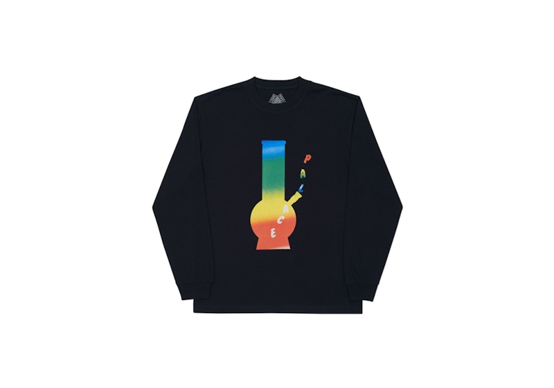 Palace Rainbow Bong Longsleeve Black/Orange/Yellow/Green