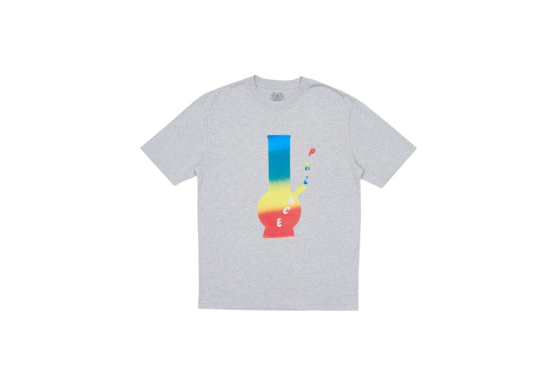 Palace Rainbow Bong T-shirt Grey Marl