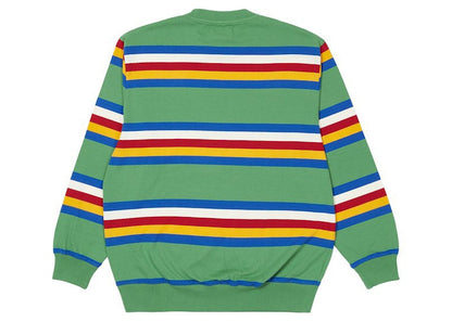 Palace Rainbow Stripe Longsleeve Green