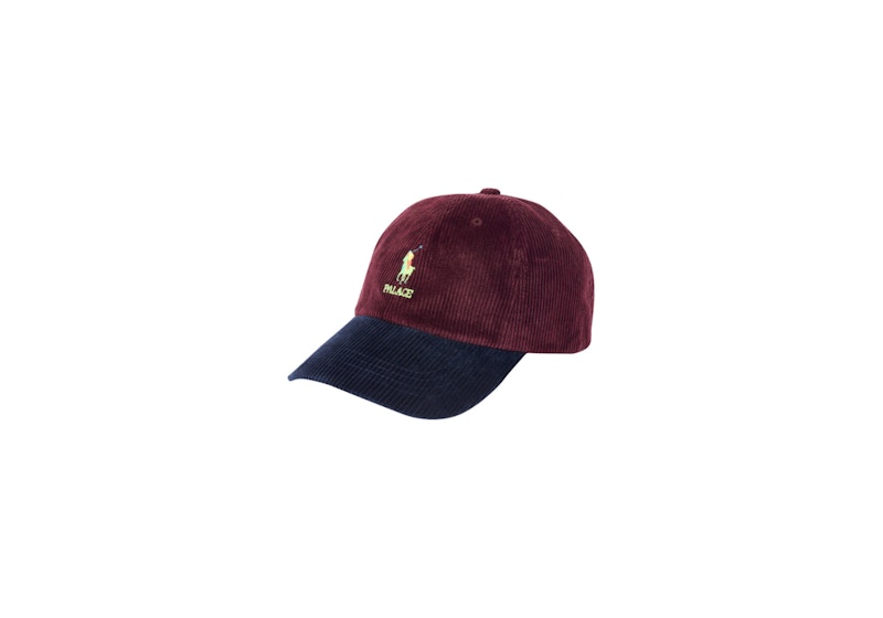 Palace Ralph Lauren Corduroy Classic Polo Cap Rich Ruby/Aviator Navy