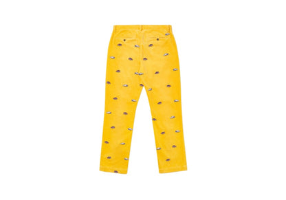 Palace Ralph Lauren Embroidered Cord GTI Chino Palazzo Yellow