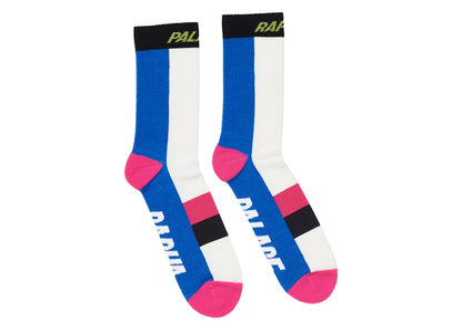 Palace Rapha Merino Socks White/Blue/Pink