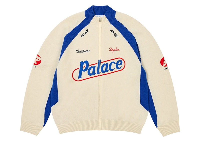 Palace Rapha Zip Knit White
