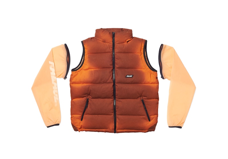 Palace Reacto Puff Zip Off Jacket Orange