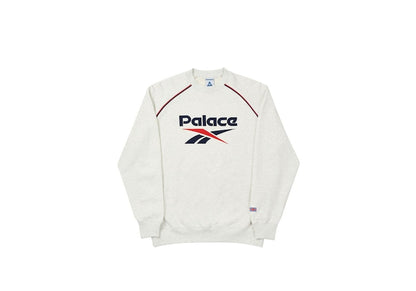 Palace Reebok P-Bok Crew Light Grey Marl