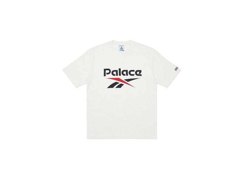 Palace Reebok P-Bok T-shirt Light Grey Marl