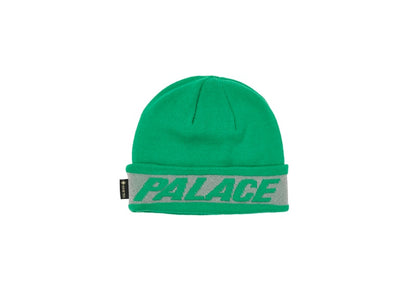 Palace Reflective Jacquard Gore-Tex Beanie Green