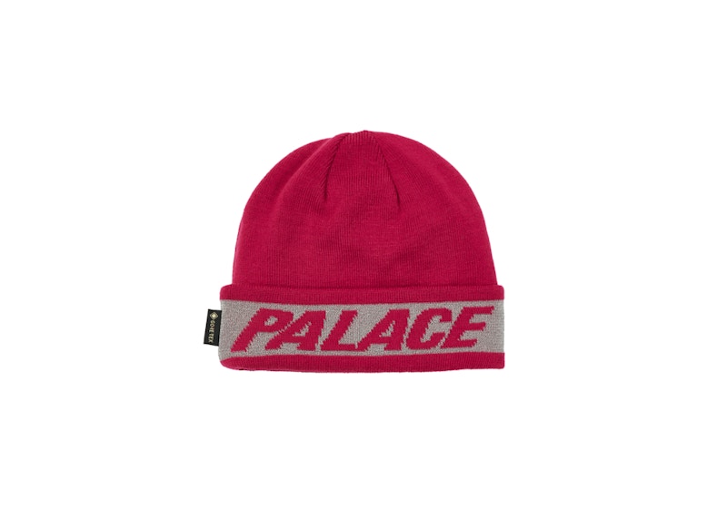Palace Reflective Jacquard Gore-Tex Beanie Pink