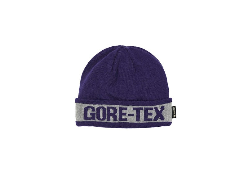 Palace Reflective Jacquard Gore-Tex Beanie Purple