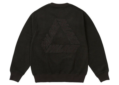 Palace Reverse P-3 Crew Black