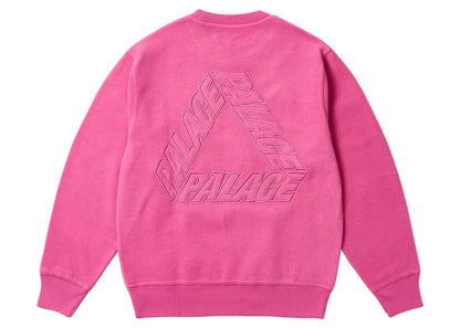 Palace Reverse P-3 Crew Shock Pink